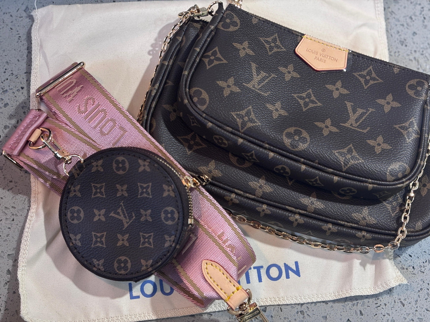Louis Vuitton - Cross Body Bag & Coin Purse