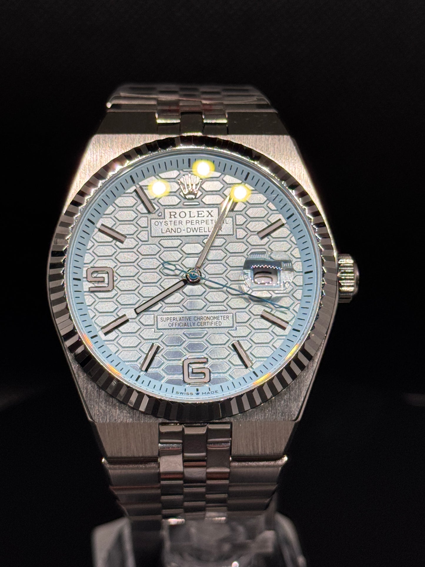 Rolex Land-Dweller Ice Blue Dial