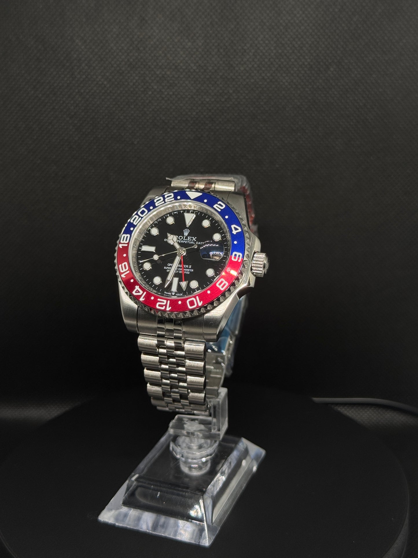 Rolex GMT-Master II 'Pepsi' Stainless Steel Black Dial