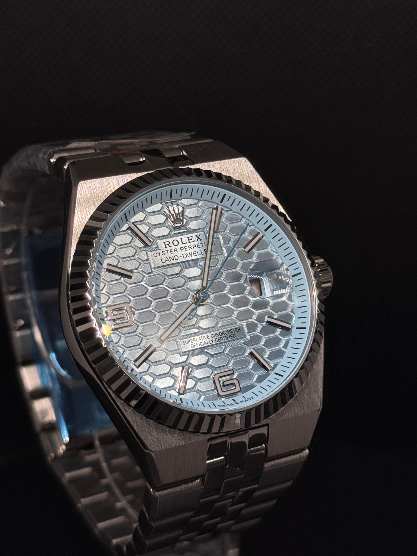 Rolex Land-Dweller Ice Blue Dial